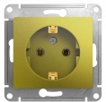 Розетка GLOSSA GSL001043 с/з в рамку фисташка