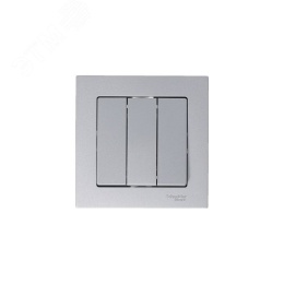 Выключатель AtlasDesign ATN000331 3кл, алюминий, механизм