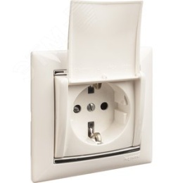 Legrand Valena 774422 Розетка 1к винты с крышкой белая 