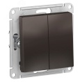 Выключатель AtlasDesign ATN000651 2кл, мокко, механизм