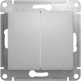 Выключатель GLOSSA GSL000351 2кл, механизм, алюминий