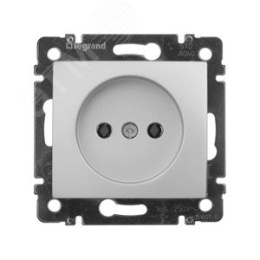 Legrand Valena 770116 Розетка 2К 16А алюм. 