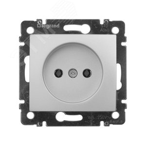 Legrand Valena 770116 Розетка 2К 16А алюм. 