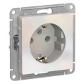 Розетка AtlasDesign ATN000443 с/з механизм, жемчуг