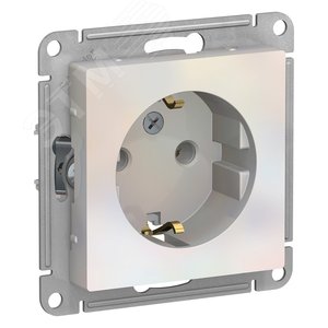 Розетка AtlasDesign ATN000443 с/з механизм, жемчуг