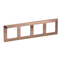 Legrand Valena-L 754164 рамка 4-поста медь