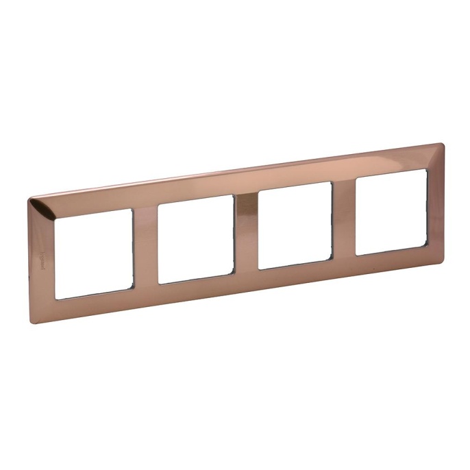 Legrand Valena-L 754164 рамка 4-поста медь
