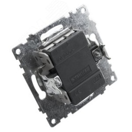 Выключатель STEKKER GLS10-7102-03 2кл с подс. серебро, (механизм) серия КАТРИН