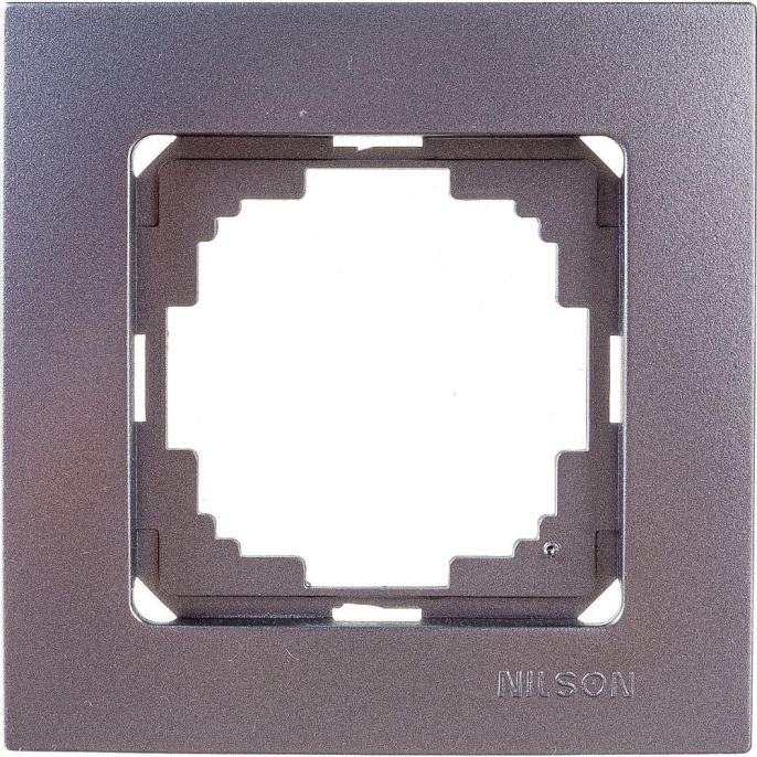 Рамка NILSON 24160091 СУ 1мест. антрацит