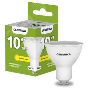 Лампа GENERICA LED10 10W GU10 3000k