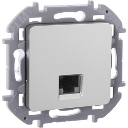 Розетка INSPIRIA 673832 RJ 45 кат 6 UTP алюминий