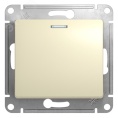 Выключатель GLOSSA GSL000213 1кл c подсв., бежевый