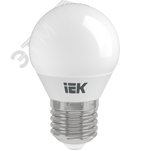 Лампа IEK LED5 5W E27 4000K шар матовый