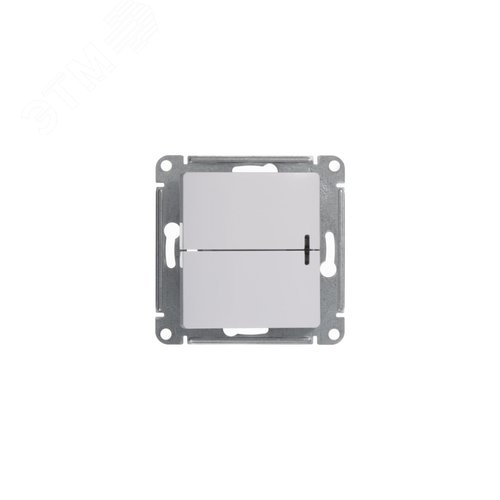 Выключатель GLOSSA GSL000153 2кл с подсв., белый