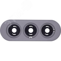 Рамка BIRONI BF1-630-26 3поста для откр. проводки Пластик титан (ретро)