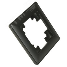 Рамка STEKKER PFR00-7001-06 1-я графит пластик, серия КАТРИН