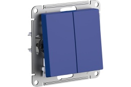 Выключатель AtlasDesign ATN001151 2кл, аквамарин, механизм