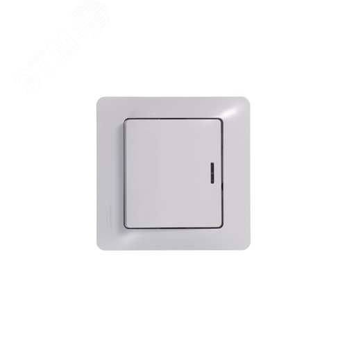 Выключатель GLOSSA GSL000113 1кл с подсв., белый