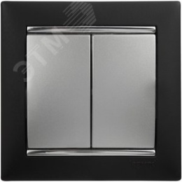 Legrand Valena 770105 Выключатель 2кл. алюм. 