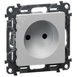Legrand Valena-L 754972 накладка розетки 2к алюминий