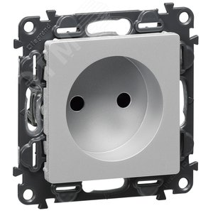 Legrand Valena-L 754972 накладка розетки 2к алюминий