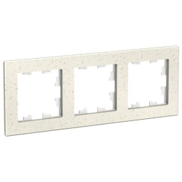 Рамка AtlasDesign ATN343103 3-ая Мрамор крем роял