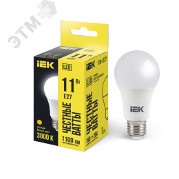 Лампа IEK LED11 A60 11W 3000K E27
