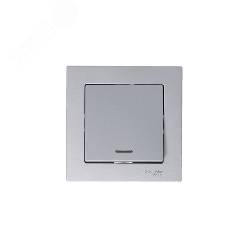 Выключатель AtlasDesign ATN000313 1кл с подв., алюминий, механизм