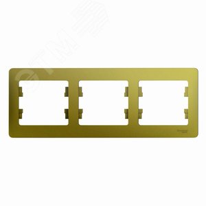Рамка GLOSSA GSL001003 3поста фисташка