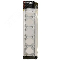 Рамка STEKKER PFR00-7005-03 5-я СЕРЕБРО пластик, серия КАТРИН