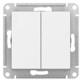 Выключатель AtlasDesign ATN000117 с самовозвратом 2кл, белый, механизм