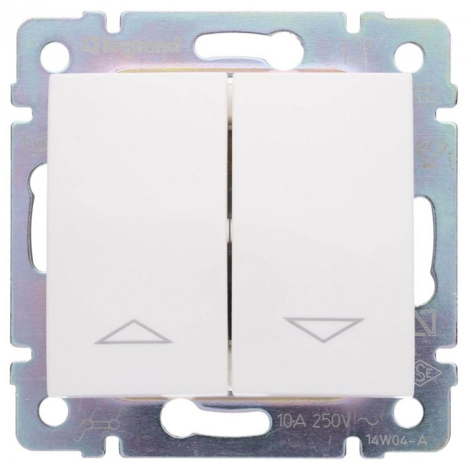Legrand Valena 774414 выключатель кнопочн. управл.жалюзи белый