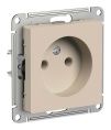 Розетка AtlasDesign ATN001241 б/з песочный, механизм
