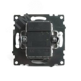 Переключатель STEKKER GLS10-7105-08, 1кл золото, (механизм) серия КАТРИН