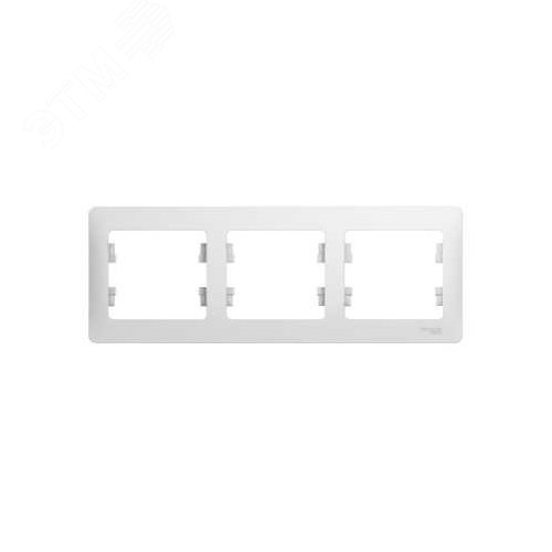 Рамка GLOSSA GSL000103 3поста белый