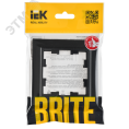 Рамка IEK BRITE 1пост черный