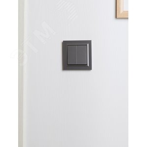 Рамка IEK BRITE 1пост сталь