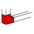 Угол плоский LEGRAND 638023 METRA 85*50