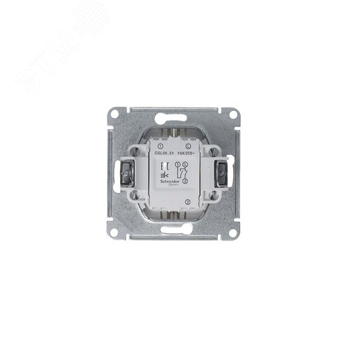 Выключатель GLOSSA GSL001251 2кл, механизм, платина