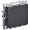 Выключатель IEK BRITE 1кл черный
