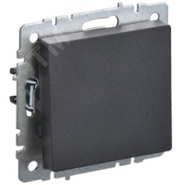 Выключатель IEK BRITE 1кл черный