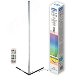 Торшер UNIEL ULM-T630  10W/RGB  ЧЕРНЫЙ