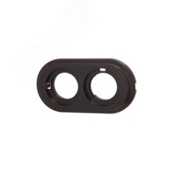 Рамка BIRONI BF1-620-22 2пост для откр. проводки Пластик коричневый (ретро)