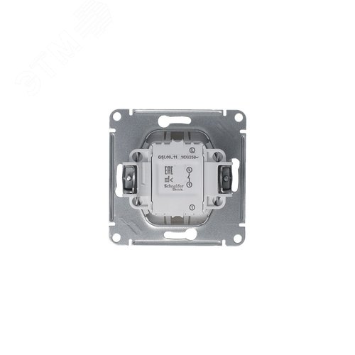 Выключатель GLOSSA GSL001211 1кл, механизм, платина