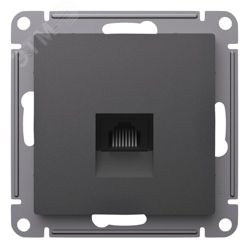 Розетка AtlasDesign ATN001483 RJ45 базальт, механизм