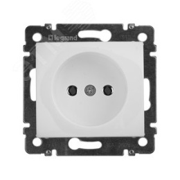 Legrand Valena 774416 Розетка 2к винты мех. белый 