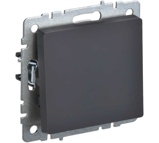 Выключатель IEK BRITE 1кл графит