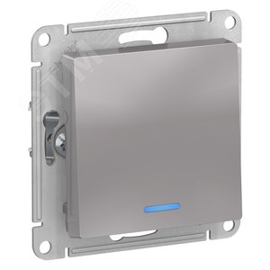 Выключатель AtlasDesign ATN000313 1кл с подв., алюминий, механизм