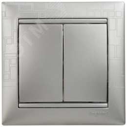Legrand Valena 770105 Выключатель 2кл. алюм. 