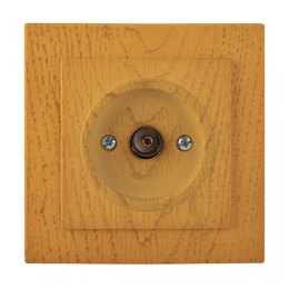 Розетка NILSON 24251029 СУ 1ая TV. дуб новый